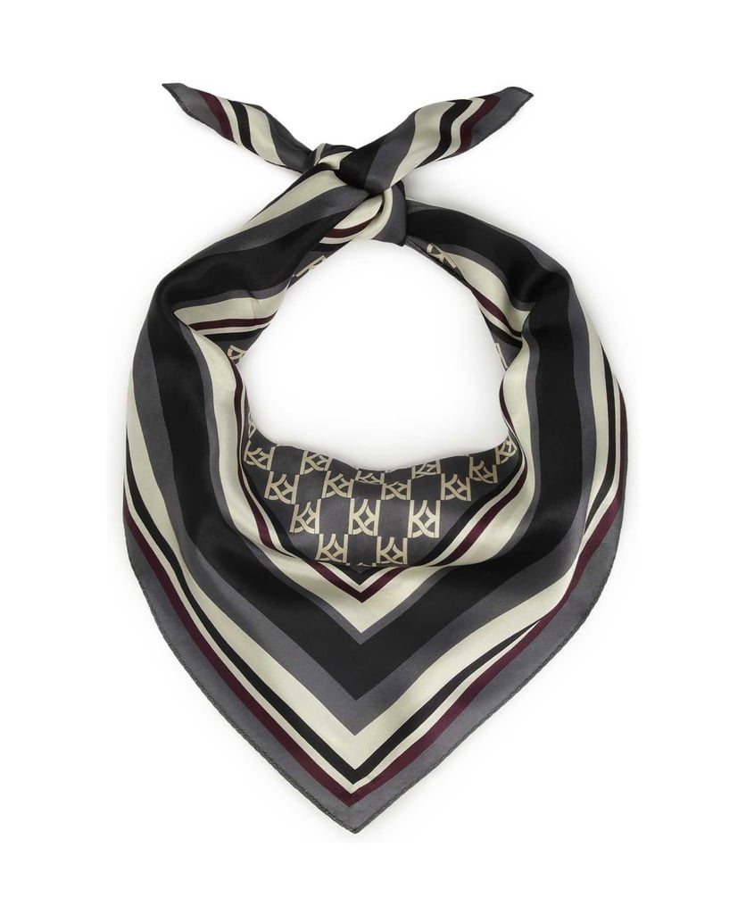 Kazar-KAZAR-Seidenschal-mit-Monogramm-multicolor