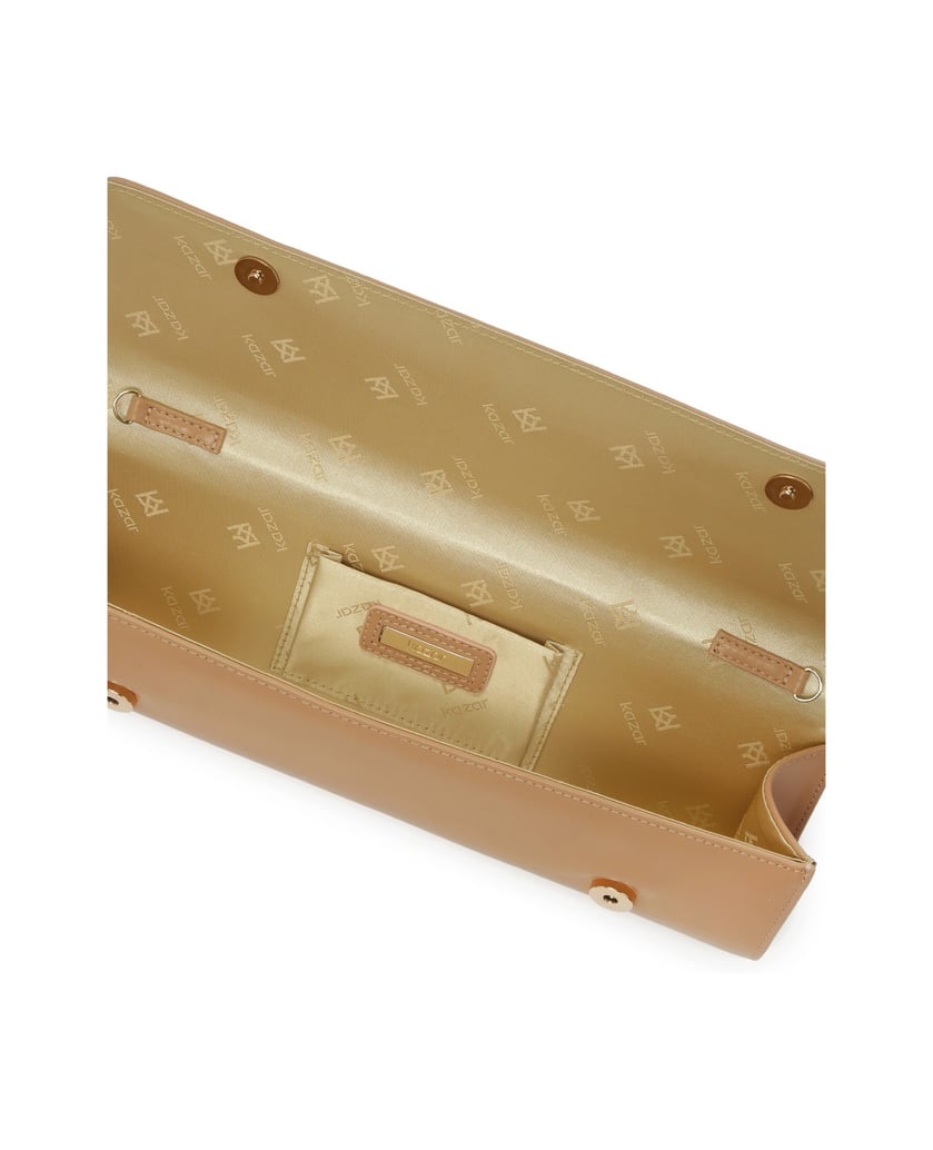 Kazar-Längliche-Ledertasche-für-Gelegenheiten-beige