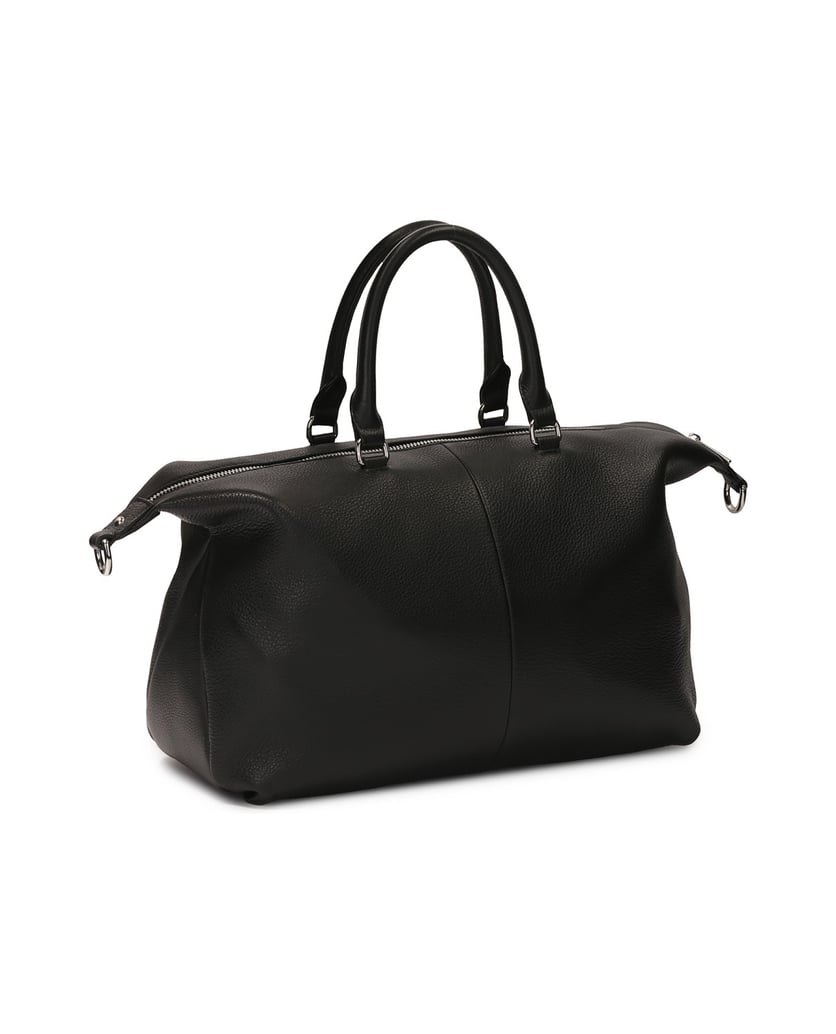Kazar-Große-Lederhandtasche-mit-Griffen-schwarz