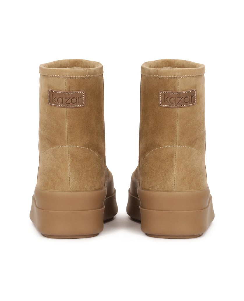 Kazar-Isolierte-Schneestiefel-mit-dicker-Sohle-beige