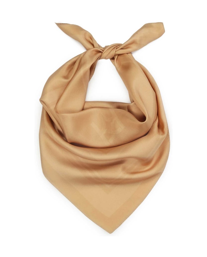 Kazar-Eleganter-Seidenschal-mit-geometrischen-Mustern-beige