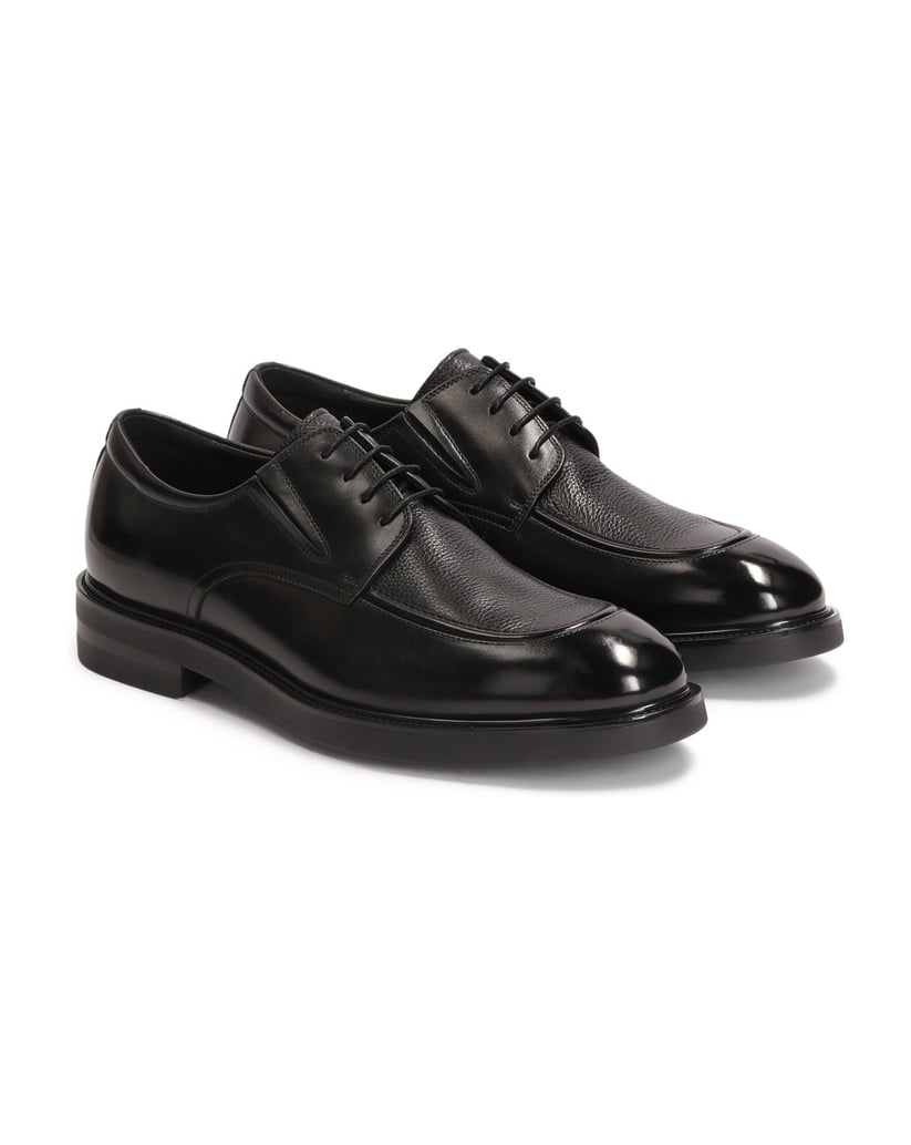 Kazar-Schwarze-Schuhe-mit-Ziernähten-schwarz