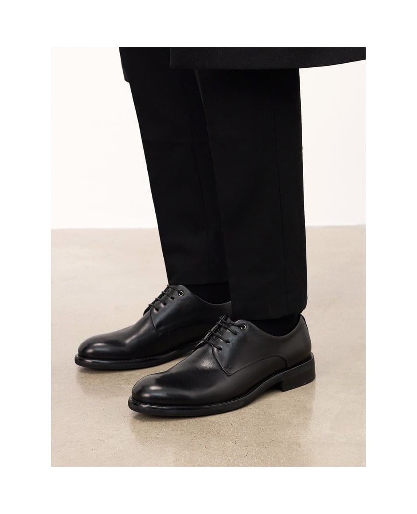 Kazar-Lässige-schwarze-Lederschuhe-schwarz