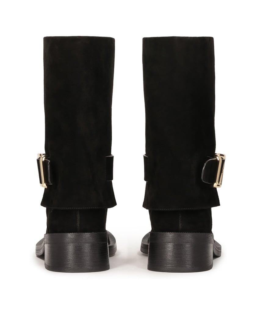 Kazar-Schwarze-Wildlederstiefel-vom-Typ-Offizier-schwarz