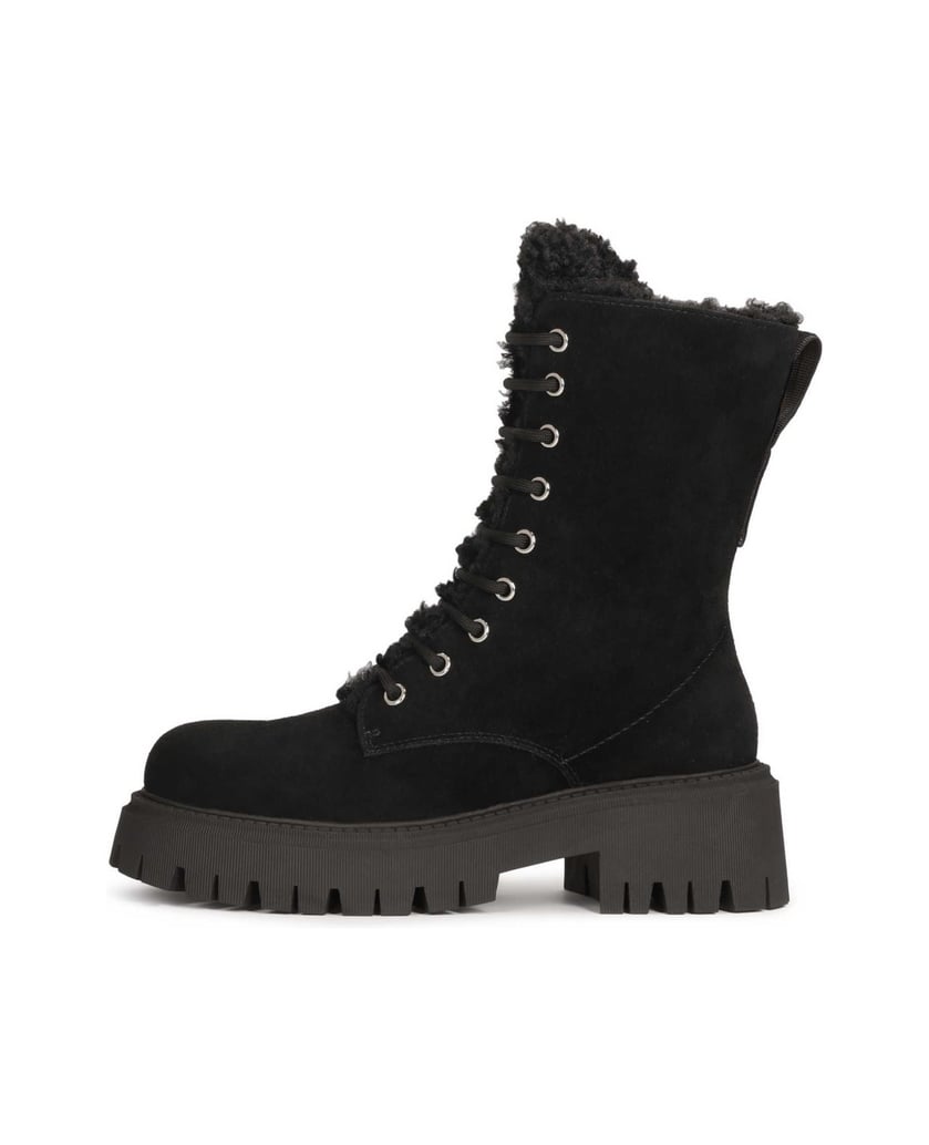 Kazar-Stiefel-mit-hohem-Schaft-aus-Wildleder-schwarz