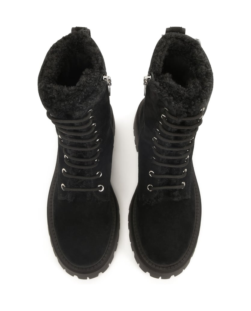 Kazar-Stiefel-mit-hohem-Schaft-aus-Wildleder-schwarz