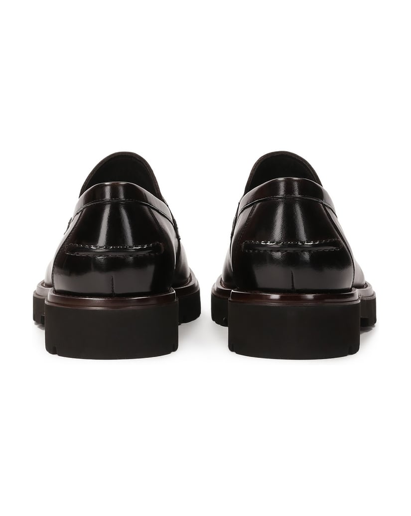 Kazar-Schlupfschuhe-mit-dicker-Sohle-braun