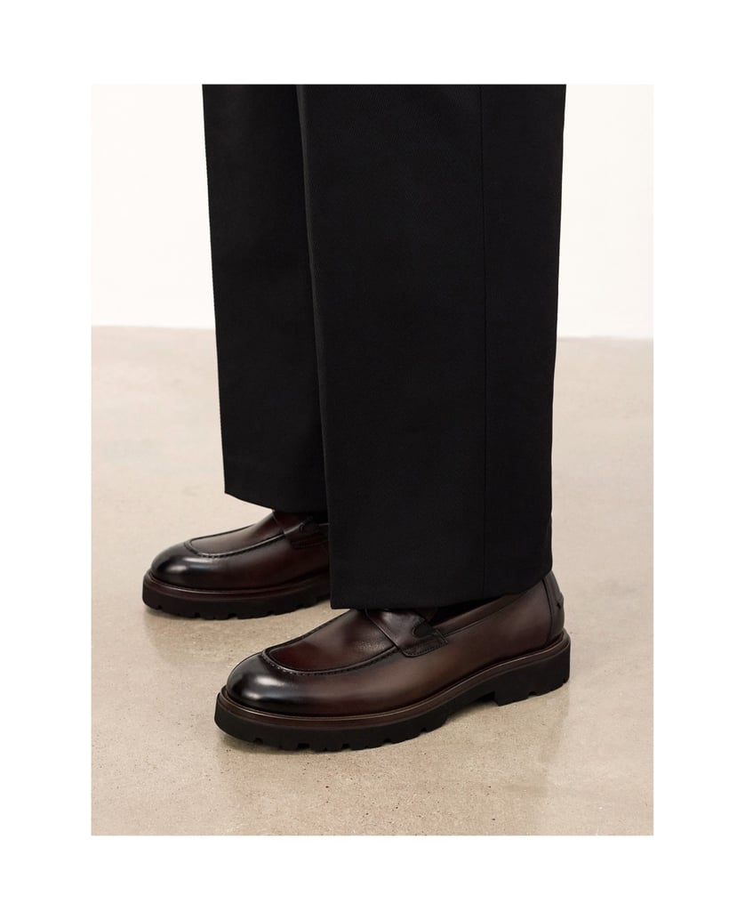 Kazar-Schlupfschuhe-mit-dicker-Sohle-braun