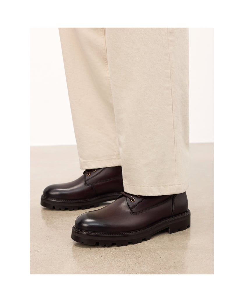 Kazar-Braune-Stiefel-auf-Treppensohle-braun