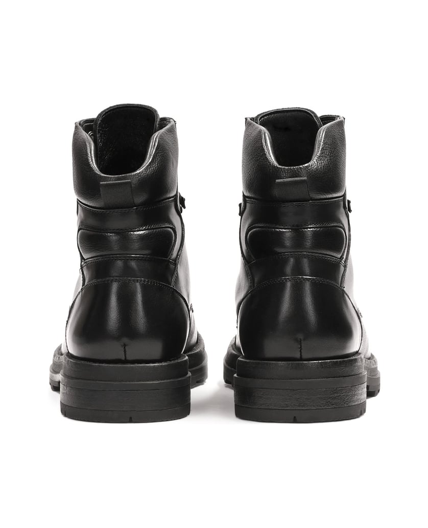 Kazar-Schnürstiefeletten-aus-Leder-schwarz