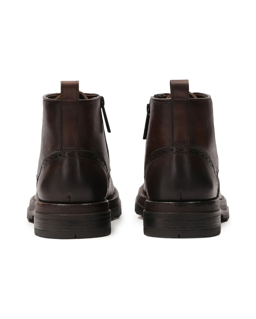 Kazar-Braune-Lederstiefel-mit-Ornamenten-braun