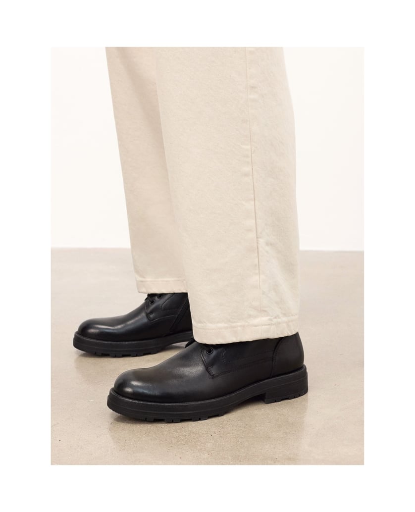 Kazar-Schwarze-Stiefel-mit-Reißverschluss-und-Bindung-schwarz