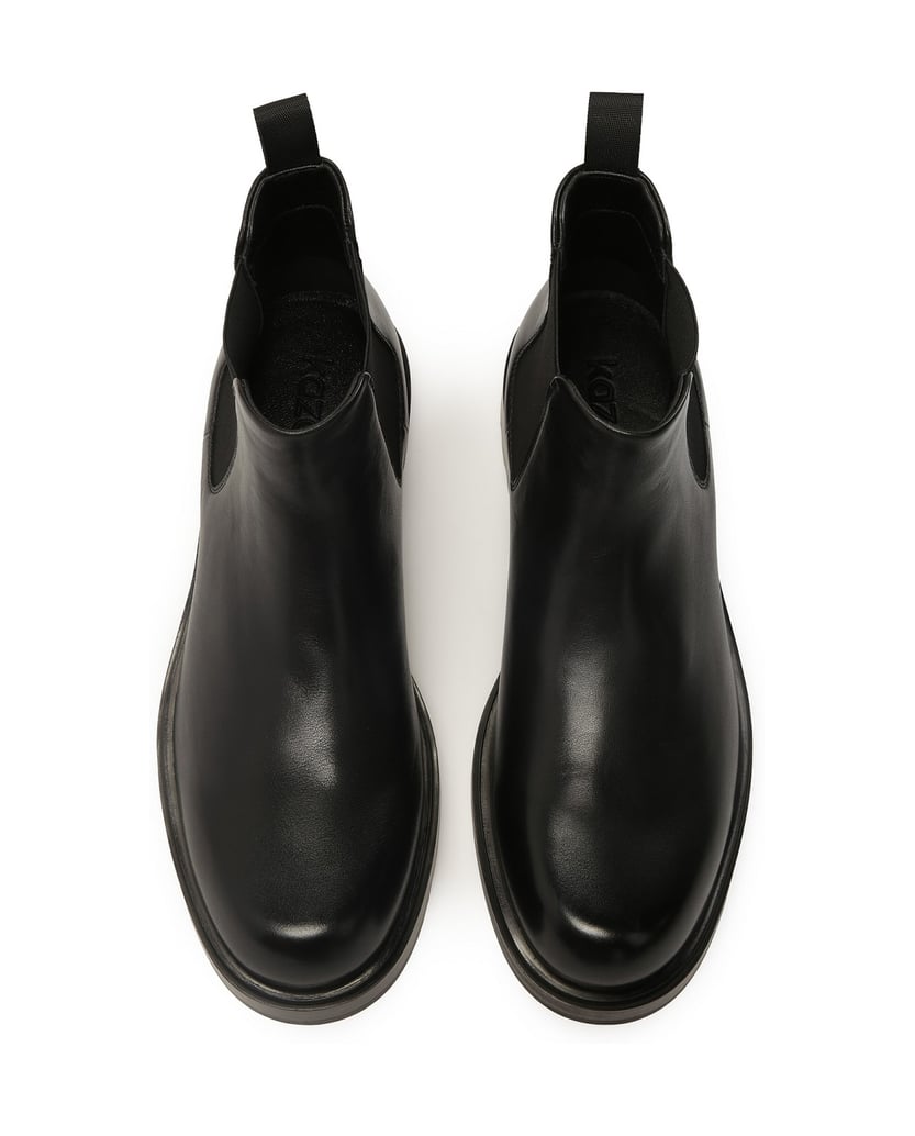 Kazar-Klassische-schwarze-Chelsea-Stiefel-aus-Leder-schwarz