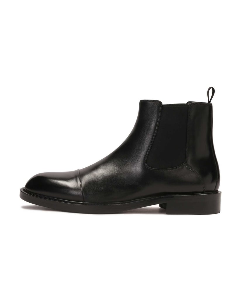 Kazar-Schwarze-Chelsea-Stiefel-aus-Leder-schwarz