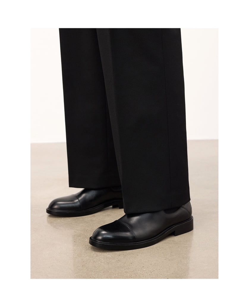 Kazar-Schwarze-Chelsea-Stiefel-aus-Leder-schwarz