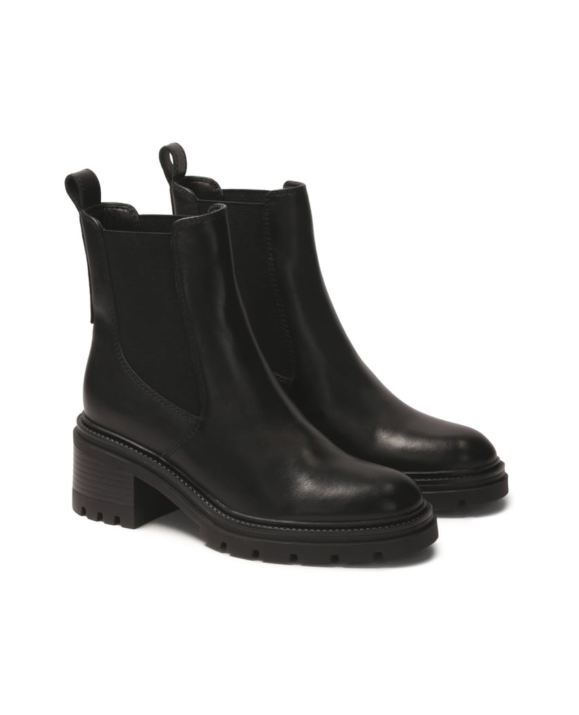 Kazar-Schwarze-Chelsea-Stiefel-mit-breiten-Absätzen-schwarz