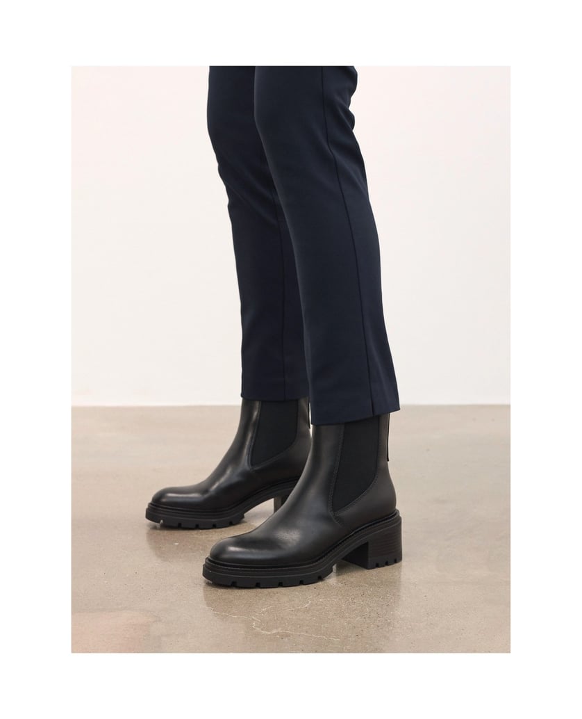 Kazar-Schwarze-Chelsea-Stiefel-mit-breiten-Absätzen-schwarz