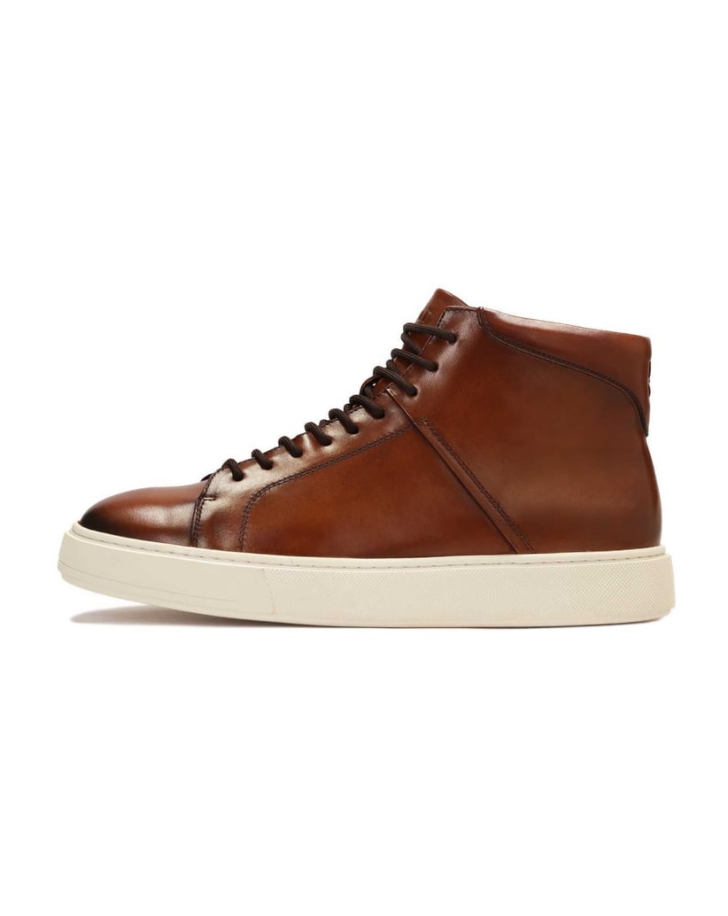 Kazar-Braune-High-Top-Sneakers-mit-Bindung-braun