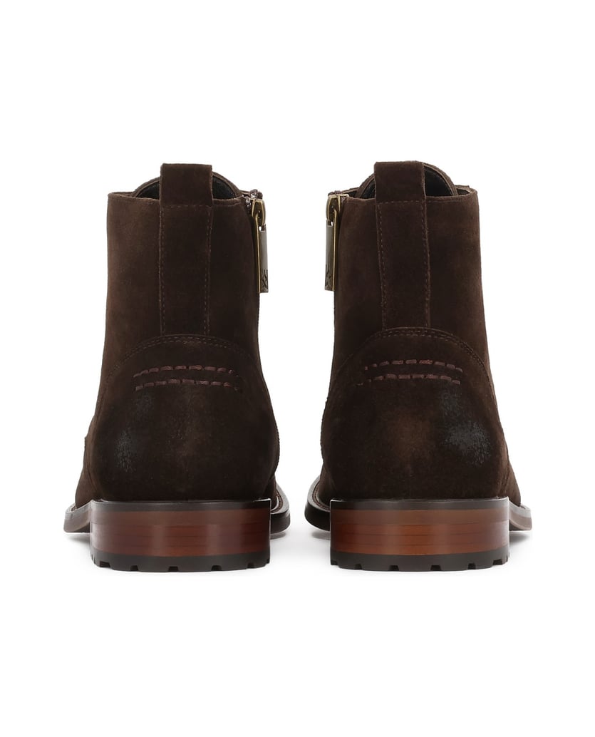 Kazar-Braune-Wildlederstiefel-mit-Metallösen-braun