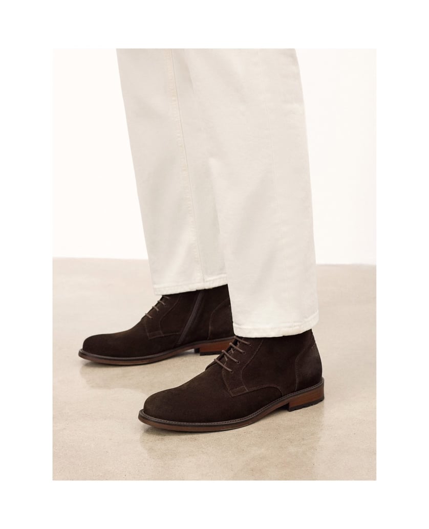 Kazar-Braune-Wildlederstiefel-mit-Metallösen-braun