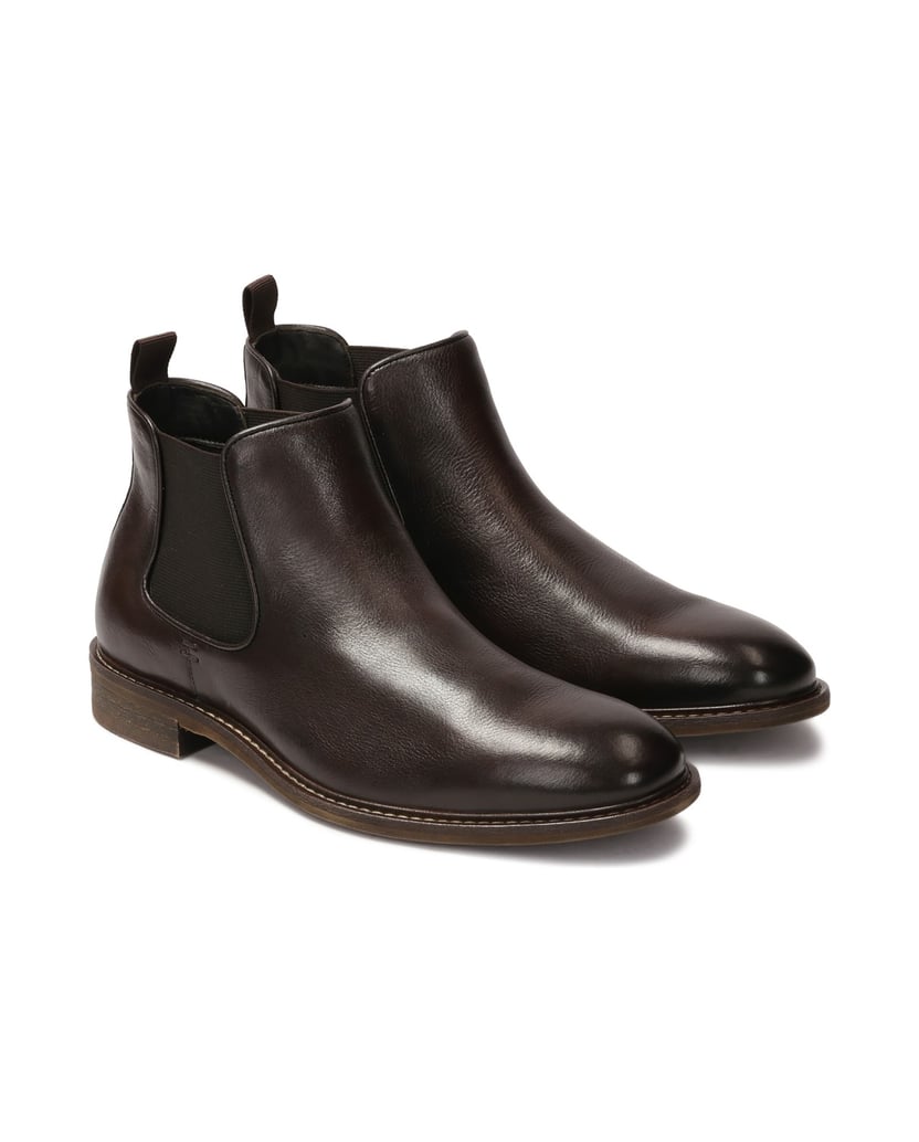 Kazar-Braune-Chelsea-Stiefel-aus-Leder-für-Männer-braun