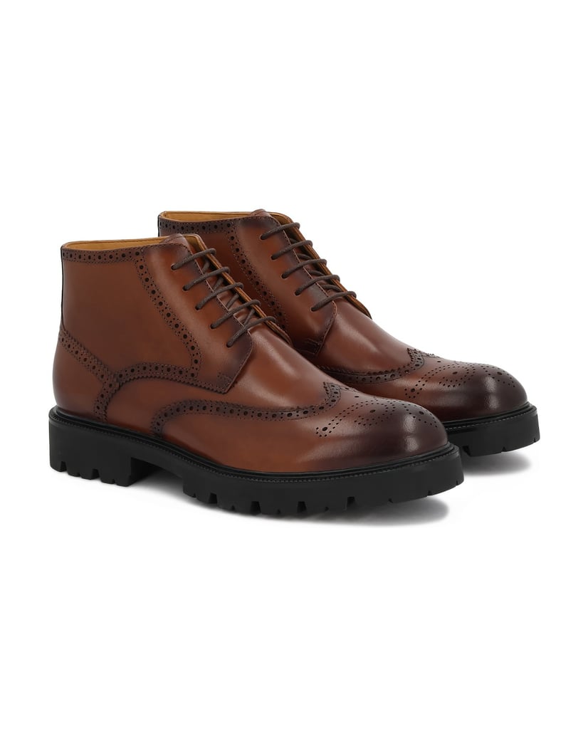 Kazar-Schnürstiefel-aus-Leder-für-Männer-braun