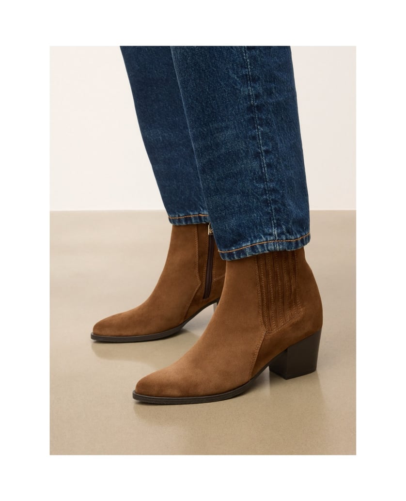 Kazar-Braune-Damen-Cowboystiefel-aus-Wildleder-braun