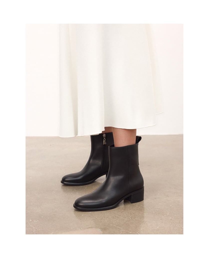 Kazar-Schwarze-Stiefel-mit-breiten-Absätzen-schwarz