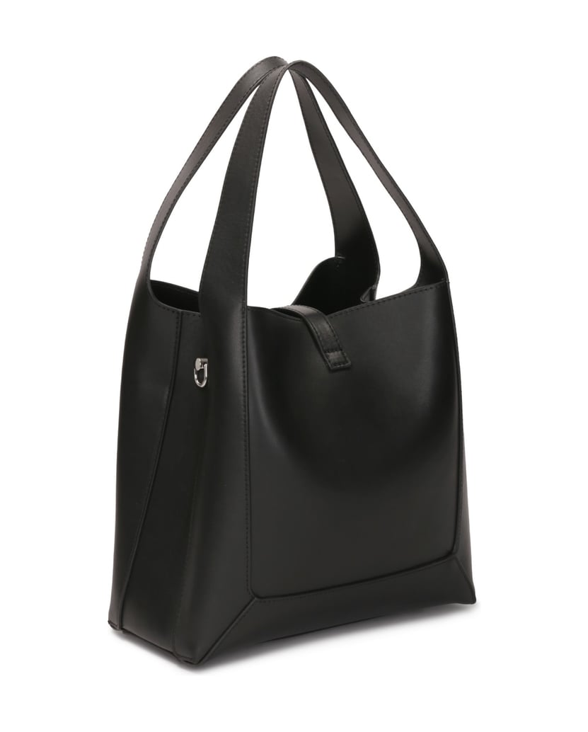 Kazar-Schwarze-elegante-Lederhandtasche-schwarz