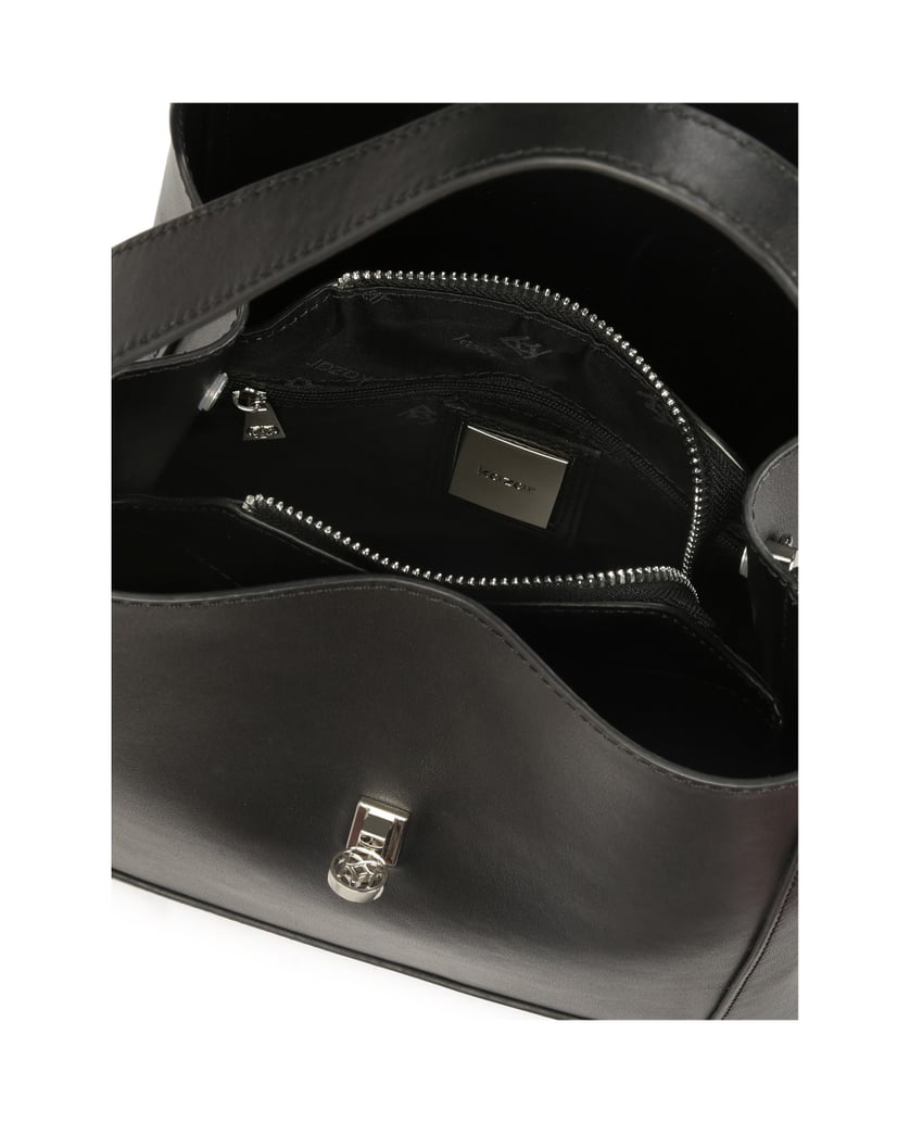 Kazar-Schwarze-elegante-Lederhandtasche-schwarz