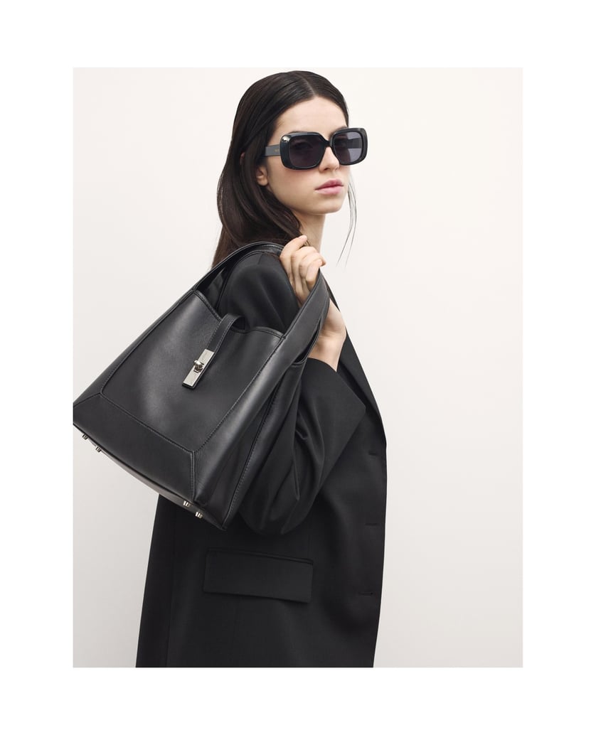 Kazar-Schwarze-elegante-Lederhandtasche-schwarz