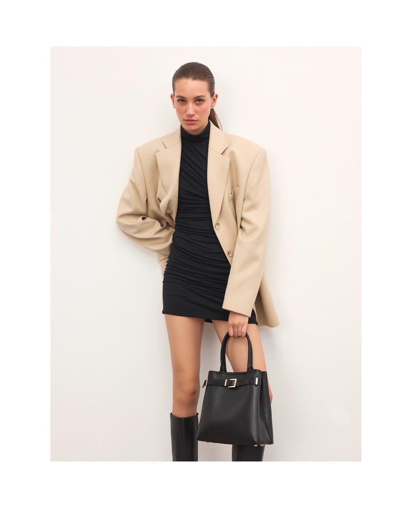 Kazar-Schwarze-elegante-Handtasche-mit-Riemen-schwarz
