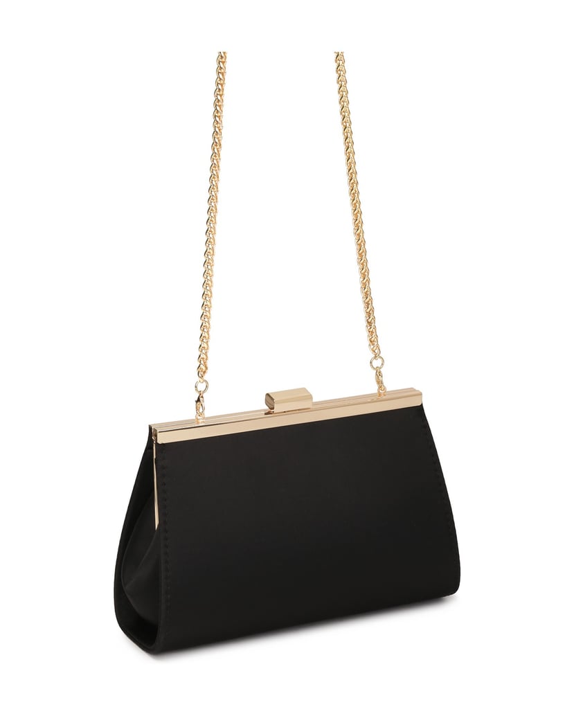 Kazar-Schwarze-Clutch-Tasche-mit-Metallrahmen-schwarz