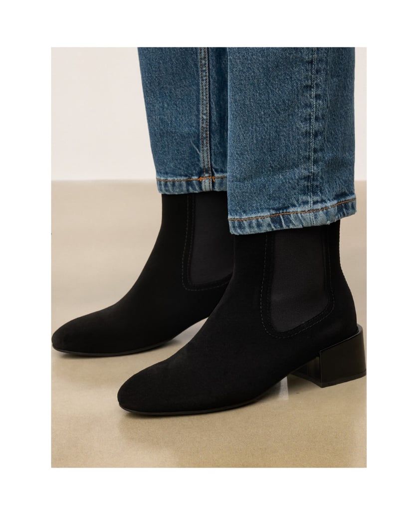 Kazar-Schwarze-Wildlederstiefel-mit-elastischem-Schaft-und-niedrigem-Absatz-schwarz