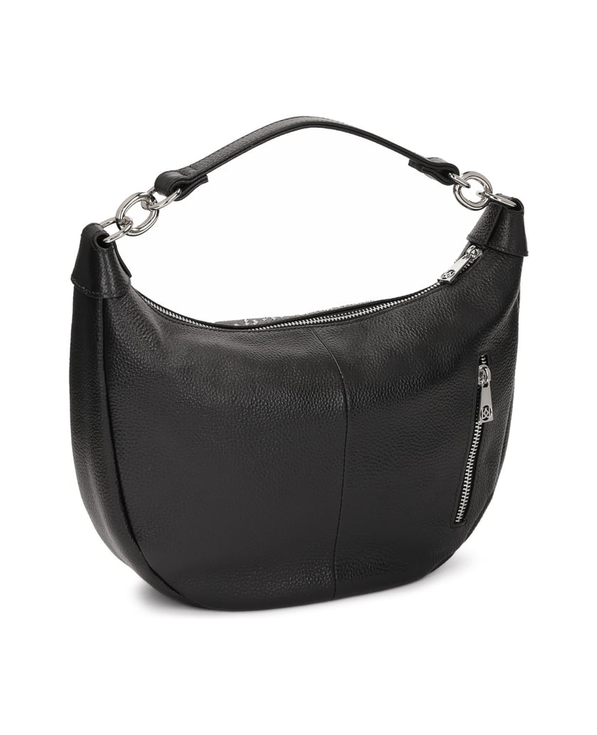 Kazar-Schwarze-Hobo-Tasche-mit-Nieten-schwarz