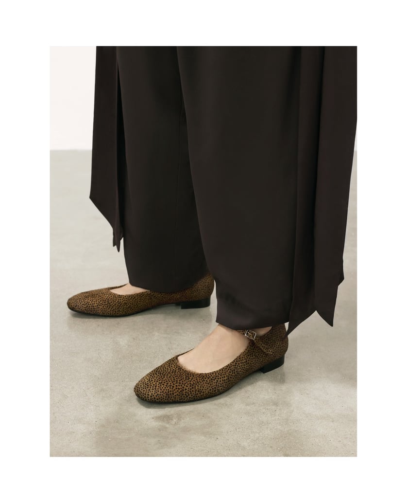 Kazar-Flache-Lederpumps-mit-Borsten-braun
