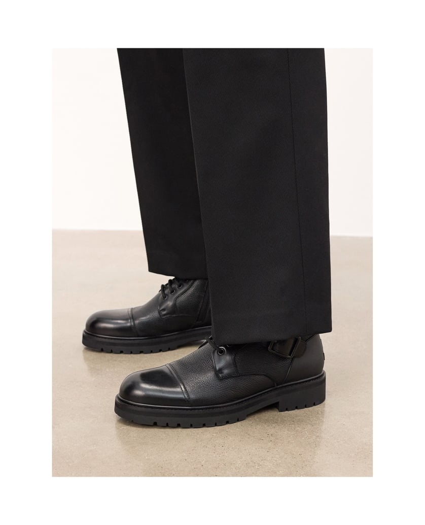 Kazar-Schwarze-Herrenstiefel-aus-Leder-mit-Schnallen-und-Schnürsenkeln-schwarz
