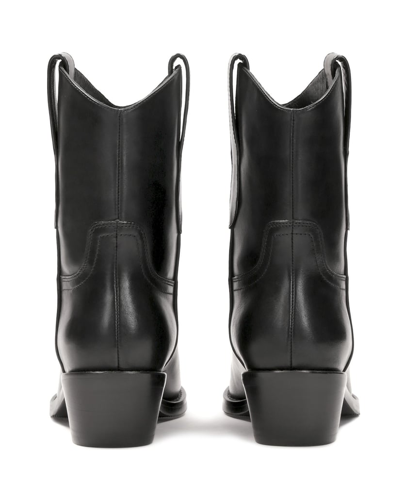 Kazar-Schwarze-Cowboystiefel-aus-Leder-mit-Schlupfschaft-schwarz