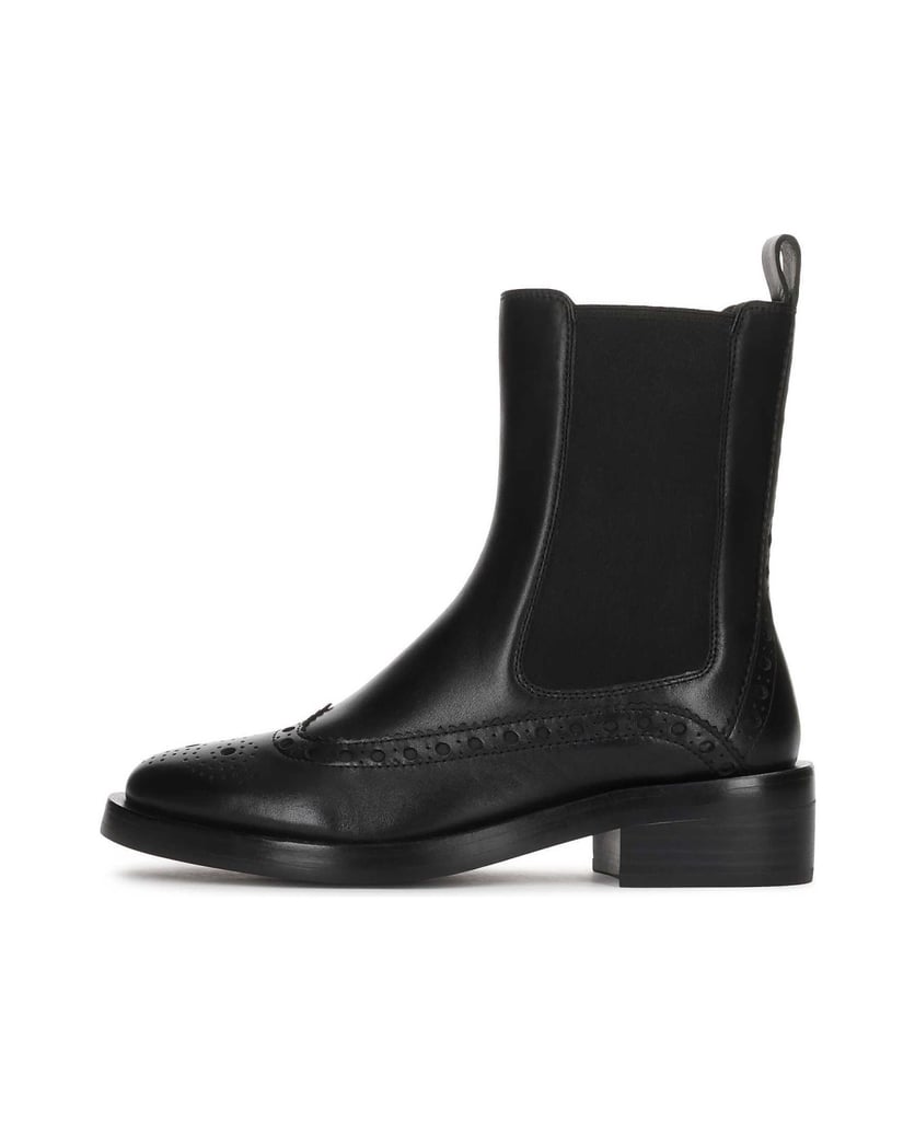Kazar-Schwarze-Chelsea-Stiefel-mit-Rosettenverzierung-schwarz