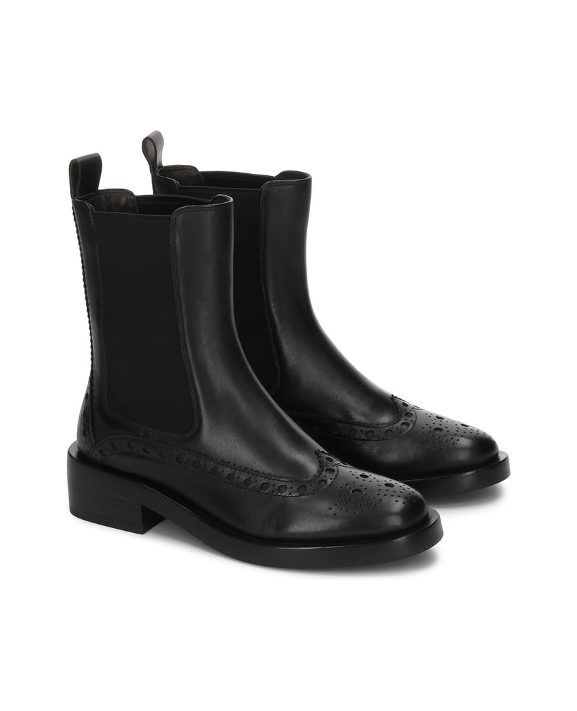 Kazar-Schwarze-Chelsea-Stiefel-mit-Rosettenverzierung-schwarz