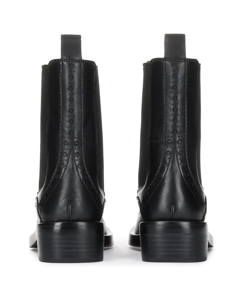 Kazar-Schwarze-Chelsea-Stiefel-mit-Rosettenverzierung-schwarz