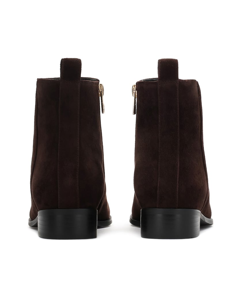 Kazar-Braune-Wildlederstiefel-mit-Reißverschluss-braun