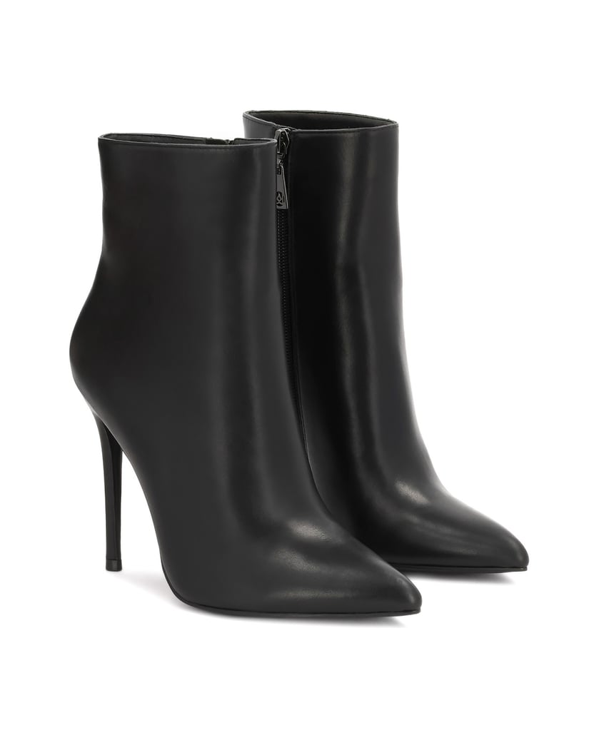 Kazar-Schwarze-Lederstiefel-mit-schlankem-Stilettoabsatz-schwarz