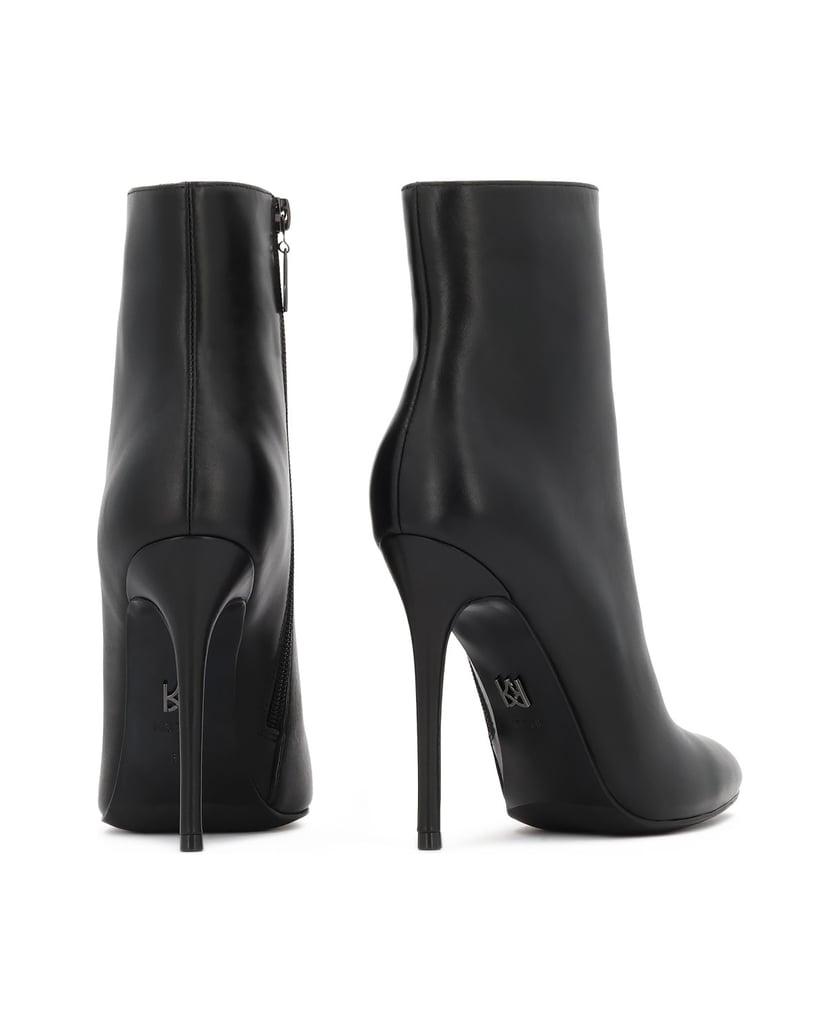 Kazar-Schwarze-Lederstiefel-mit-schlankem-Stilettoabsatz-schwarz