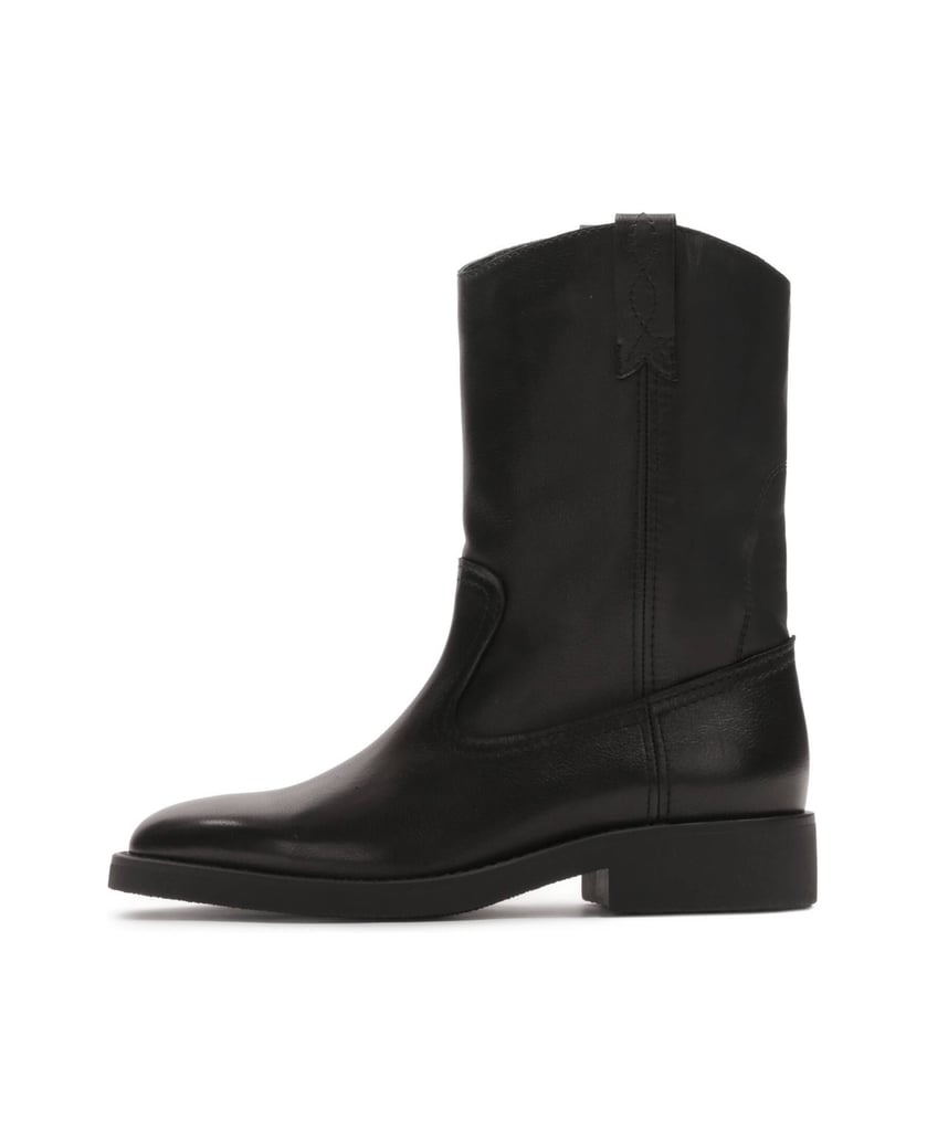 Kazar-Schwarze-Lederstiefel-zum-Hineinschlüpfen-schwarz