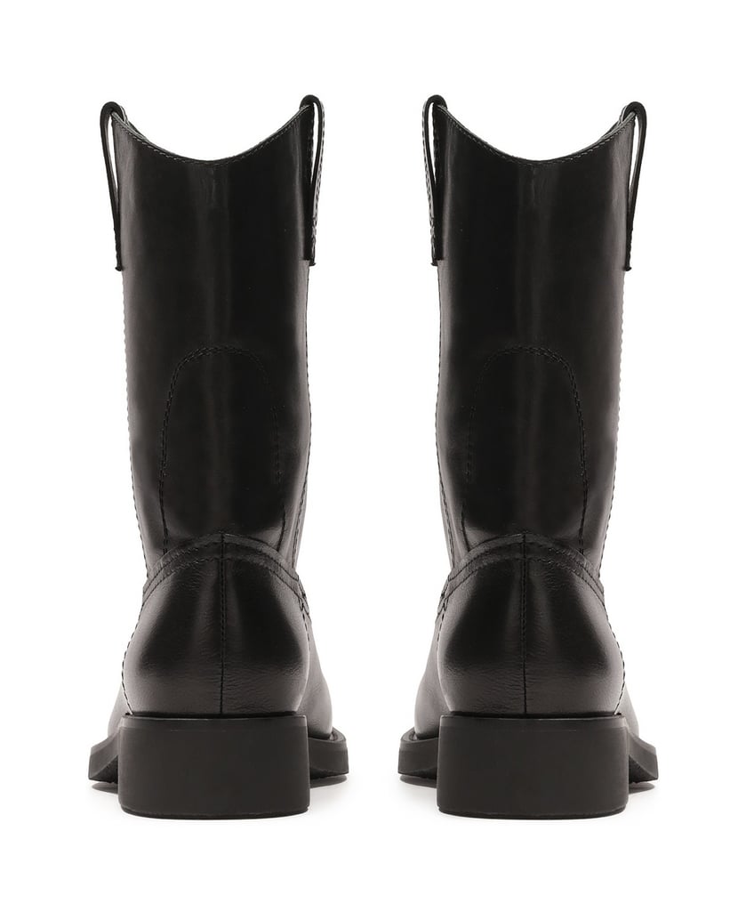 Kazar-Schwarze-Lederstiefel-zum-Hineinschlüpfen-schwarz