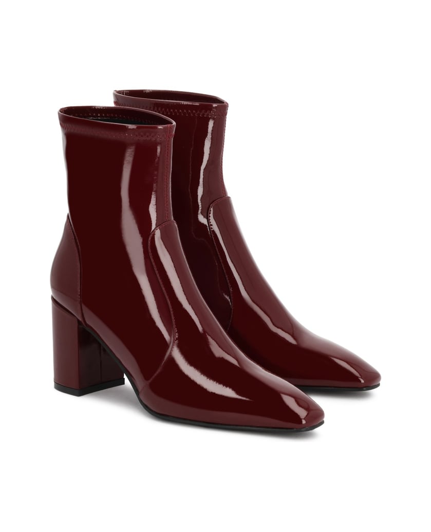 Kazar-Kastanienbraune-Stiletto-Stiefel-rot