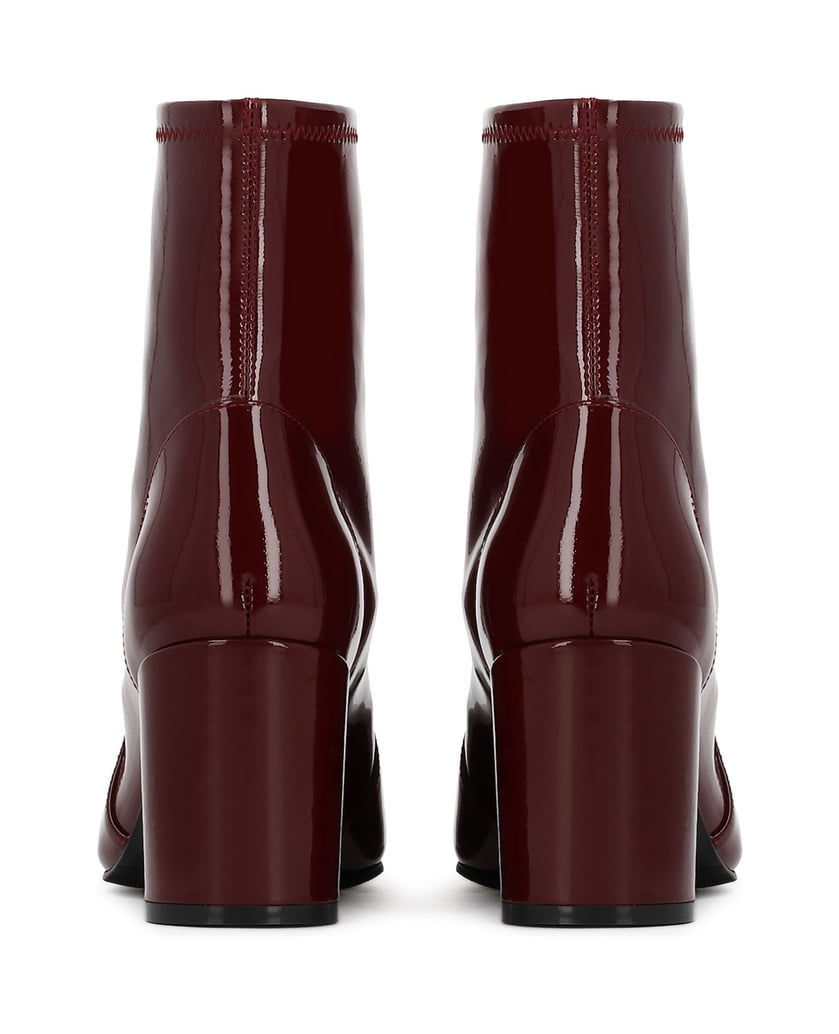 Kazar-Kastanienbraune-Stiletto-Stiefel-rot