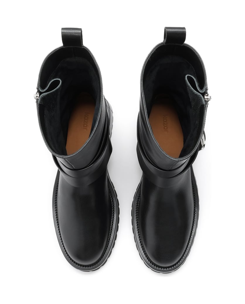 Kazar-Lederstiefel-mit-Schaft-zum-Hineinschlüpfen-schwarz