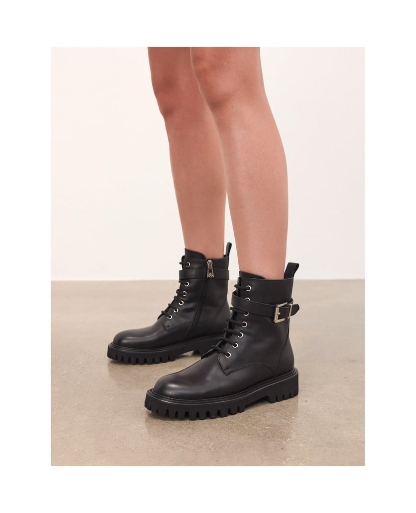 Kazar-Gestreifte-Lederstiefel-schwarz